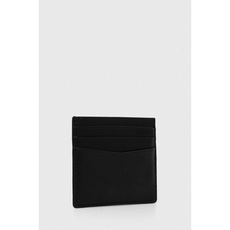 Kožni etui za kartice Calvin Klein Jeans boja: crna