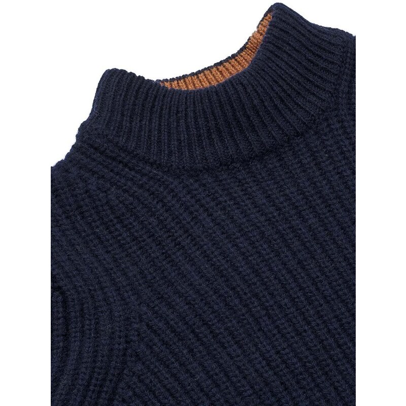 Dječji vuneni pulover Liewood boja: tamno plava