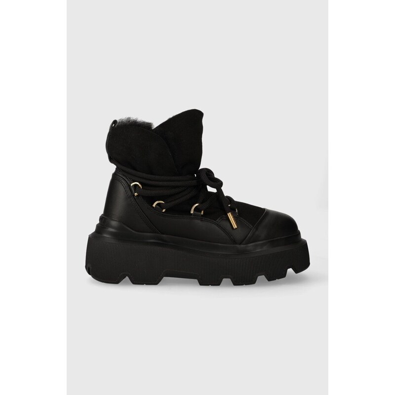 Kožne čizme za snijeg Inuikii Endurance Trekking boja: crna, 75202-112
