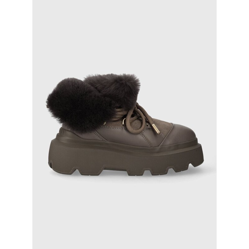Kožne čizme za snijeg Inuikii Endurance Trekking boja: smeđa, 75202-112