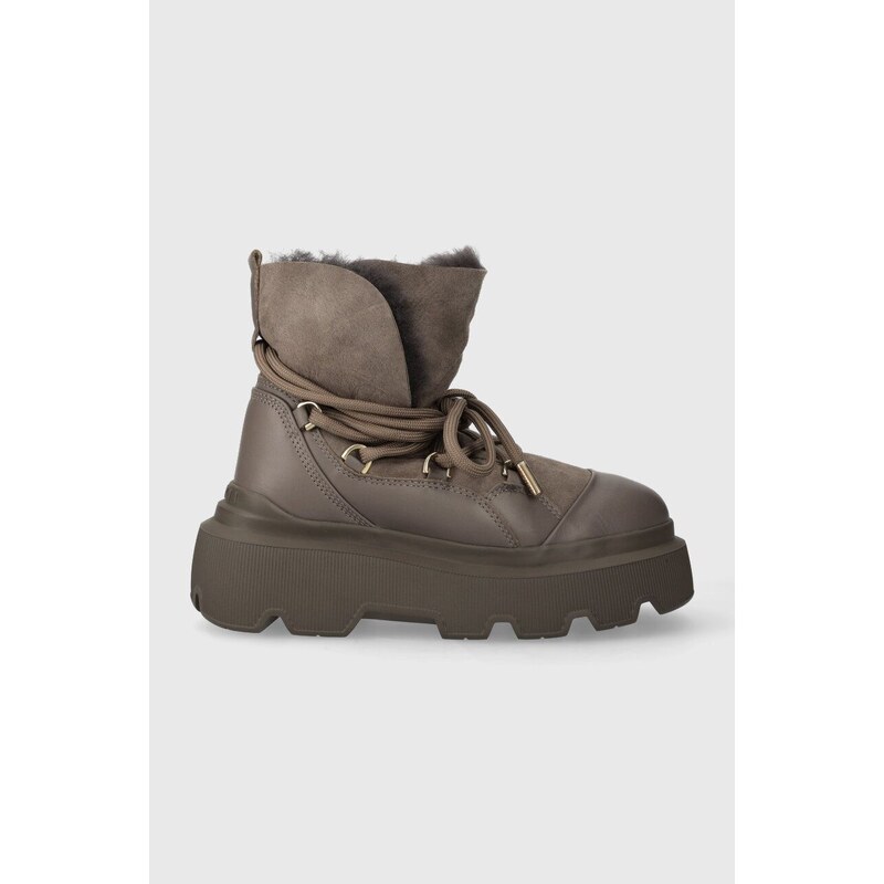 Kožne čizme za snijeg Inuikii Endurance Trekking boja: smeđa, 75202-112