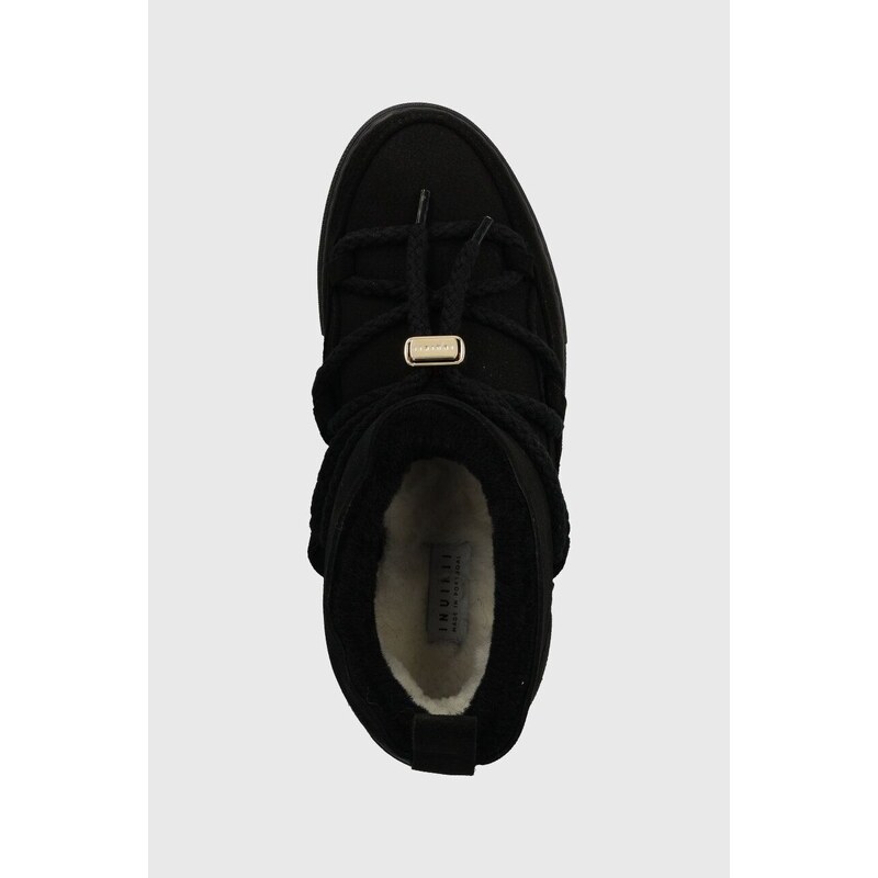 Čizme za snijeg od brušene kože Inuikii Classic Low boja: crna, 75202-006