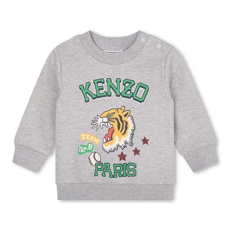 Homewear komplet Kenzo Kids boja: siva