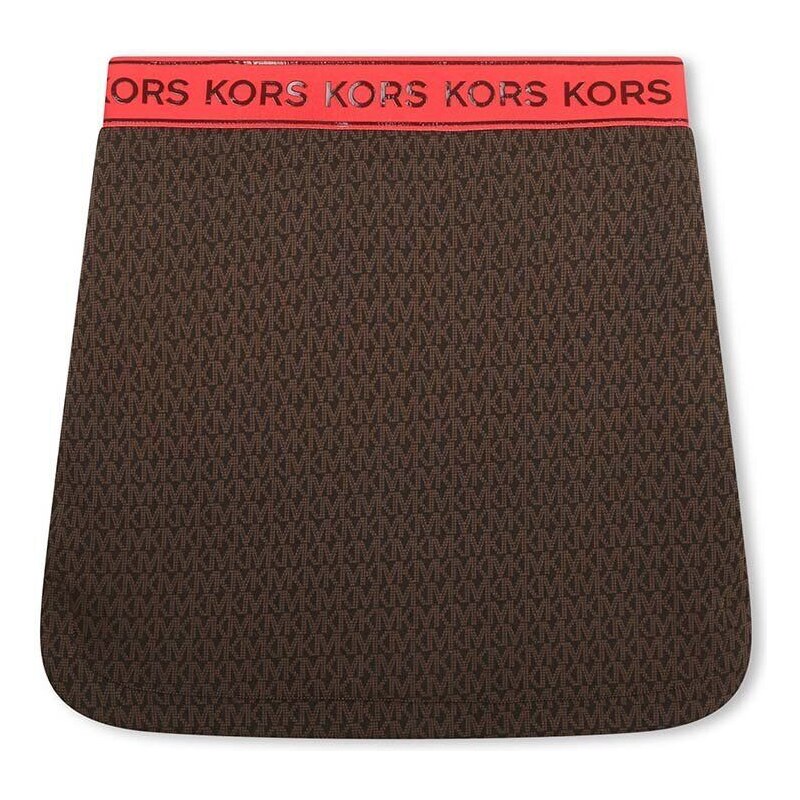 Dječja suknja Michael Kors boja: smeđa, mini, ravna