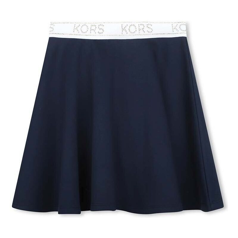 Dječja suknja Michael Kors boja: tamno plava, mini, širi se prema dolje