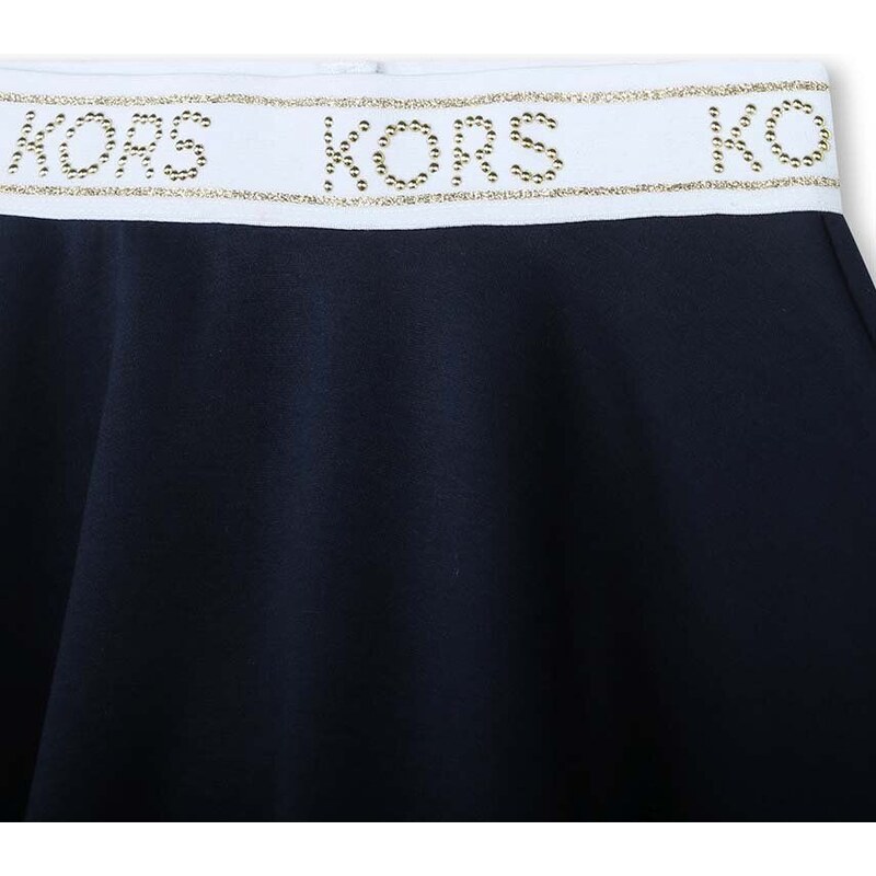 Dječja suknja Michael Kors boja: tamno plava, mini, širi se prema dolje