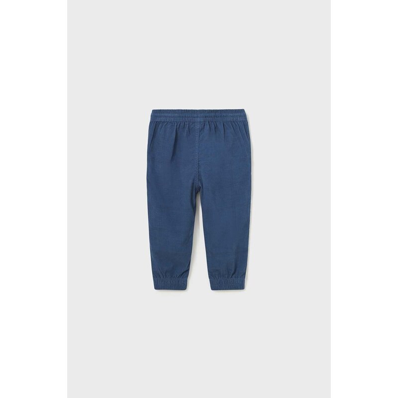Pamučne hlače za bebe Mayoral boja: tamno plava, s uzorkom