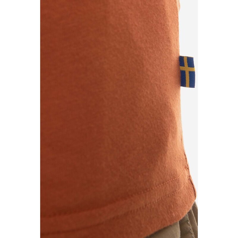 Majica kratkih rukava Fjallraven Logo boja: narančasta, s tiskom, F87310.243-243