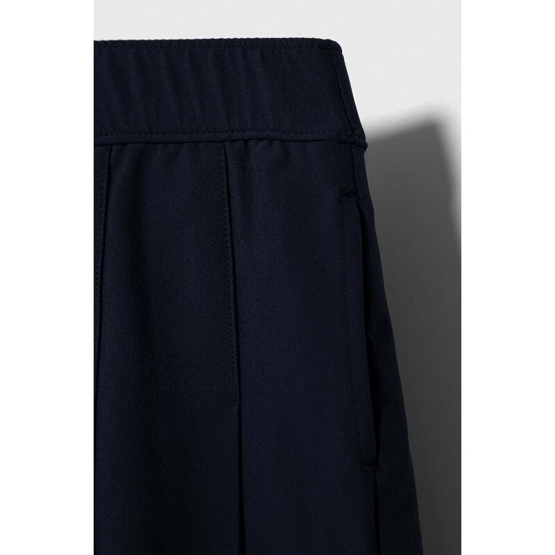 Dječja suknja Abercrombie & Fitch boja: tamno plava, mini, širi se prema dolje