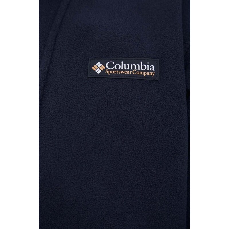 Dukserica od flisa Columbia M Backbowl FZ Fleece Res boja: crna, s uzorkom, 2053853