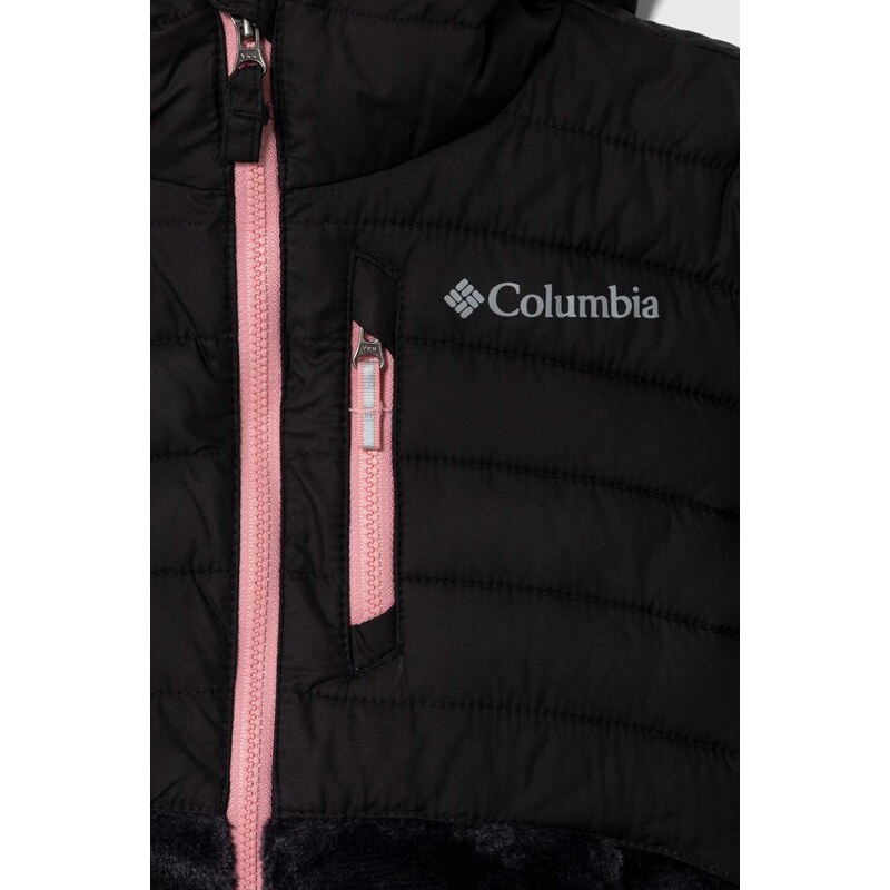 Dječja jakna Columbia boja: crna
