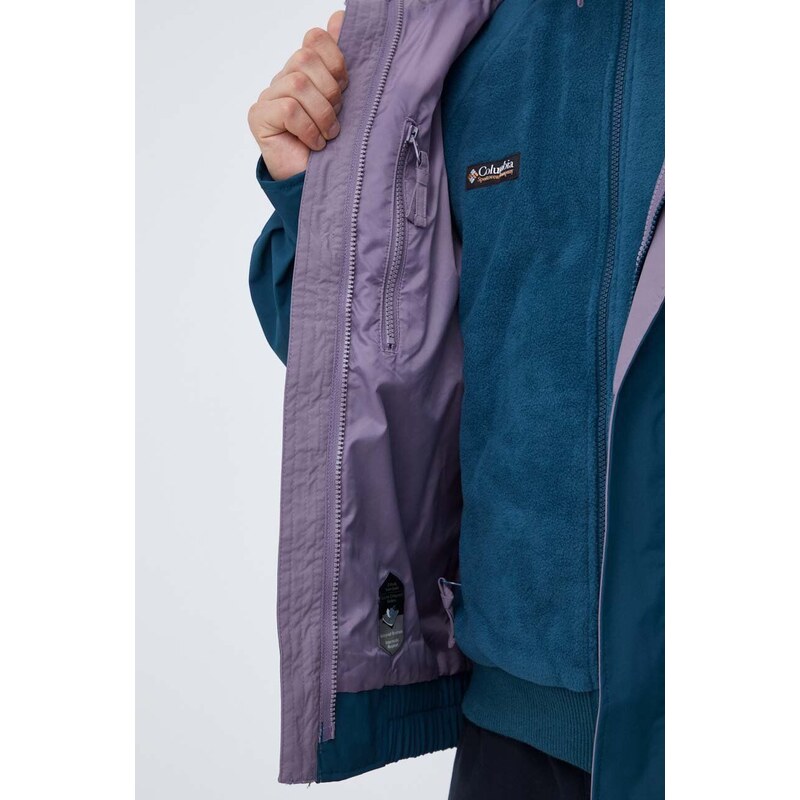 Outdoor jakna Columbia boja: tirkizna, za prijelazno razdoblje