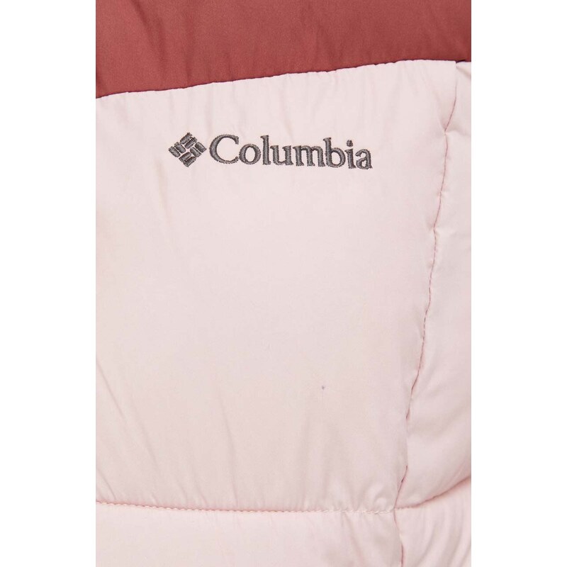 Jakna Columbia za žene, boja: ružičasta, za zimu