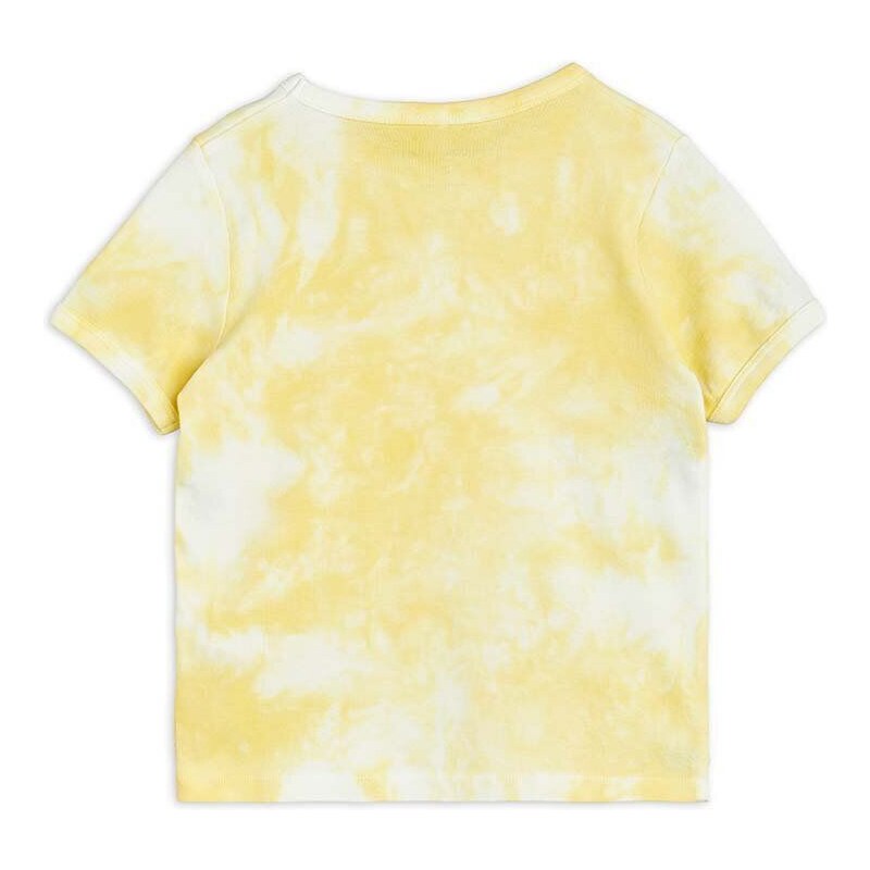Dječja pamučna majica kratkih rukava Mini Rodini Mini Rodini x Wrangler boja: žuta, s uzorkom