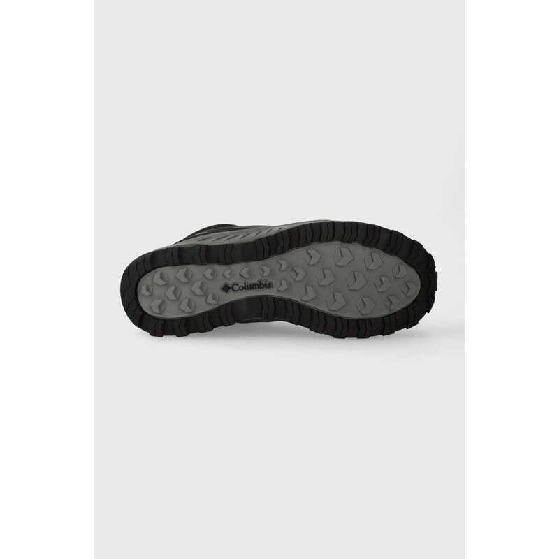 Cipele Columbia Trailstorm Ascend Mid WP za muškarce, boja: crna, sa srednje toplom podstavom