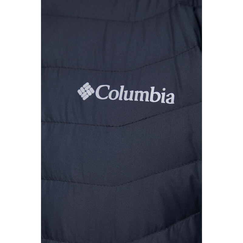 Pernata jakna Columbia za muškarce, boja: crna, za zimu