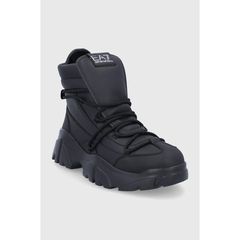 Cipele EA7 Emporio Armani za žene, boja: crna