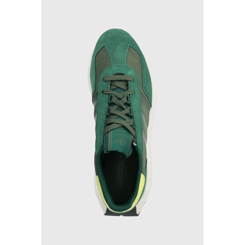 Tenisice od brušene kože adidas Originals RETROPY boja: zelena