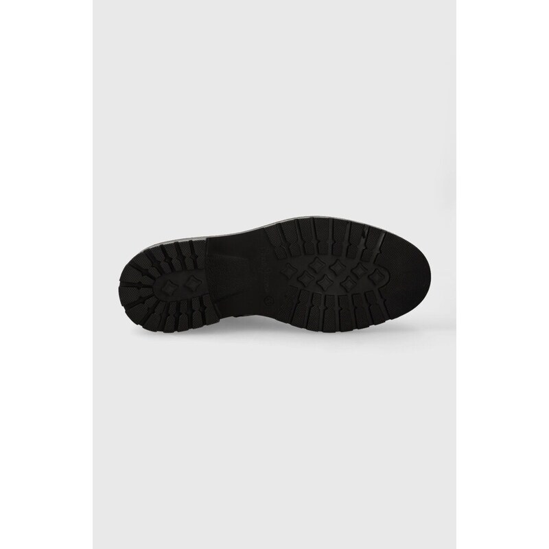 Kožne cipele Pepe Jeans LOGAN BOOT za muškarce, boja: crna, PMS50237