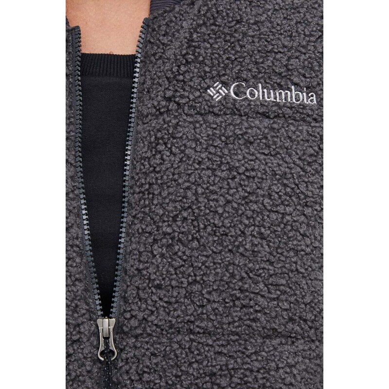 Jakna Columbia za žene, boja: crna, za zimu