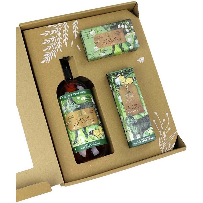 Set: sapun, krema za ruke i gel za tuširanje The English Soap Company Lily Of The Valley 3-pack