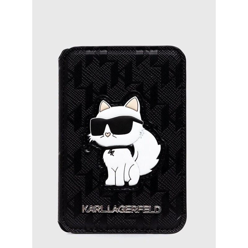 Magnetski etui za kartice Karl Lagerfeld boja: crna