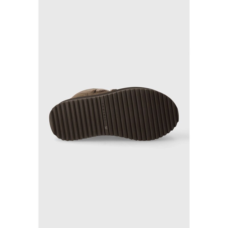 Čizme za snijeg od brušene kože Inuikii Classic Low Platform boja: smeđa, 75104-105