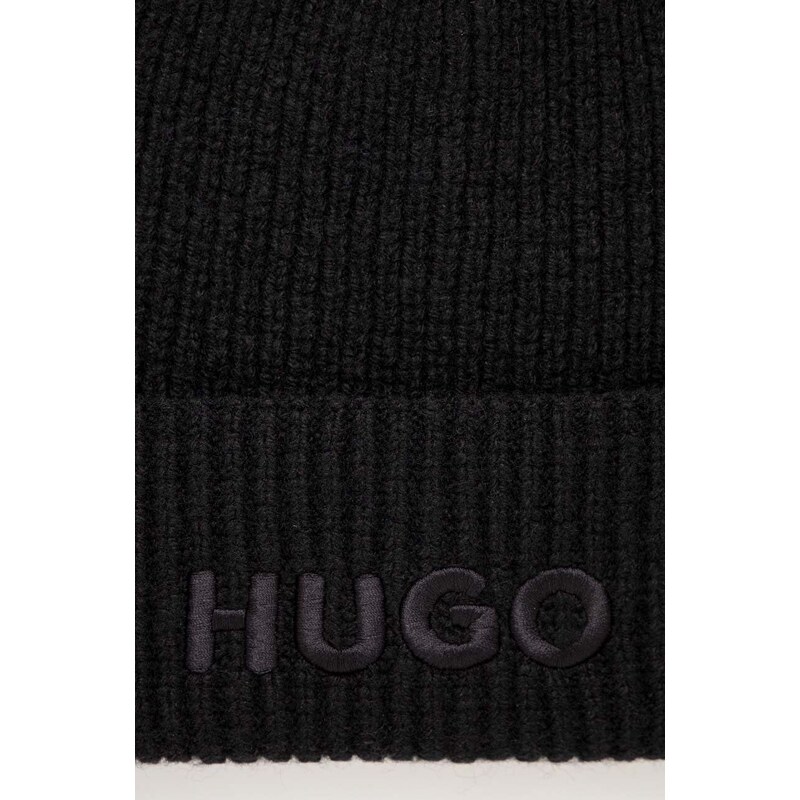 Kapa s dodatkom vune HUGO boja: bež