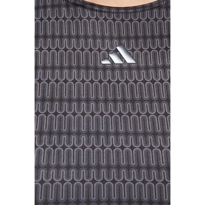 Top za jogu adidas Performance Studio boja: siva