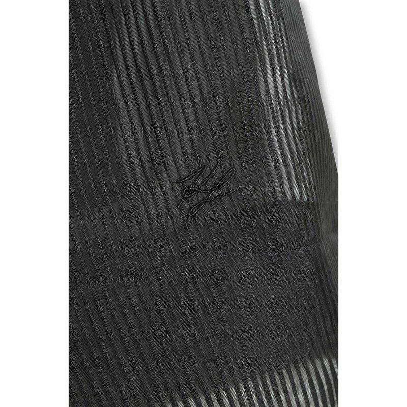 Dječja suknja Karl Lagerfeld boja: crna, midi, širi se prema dolje