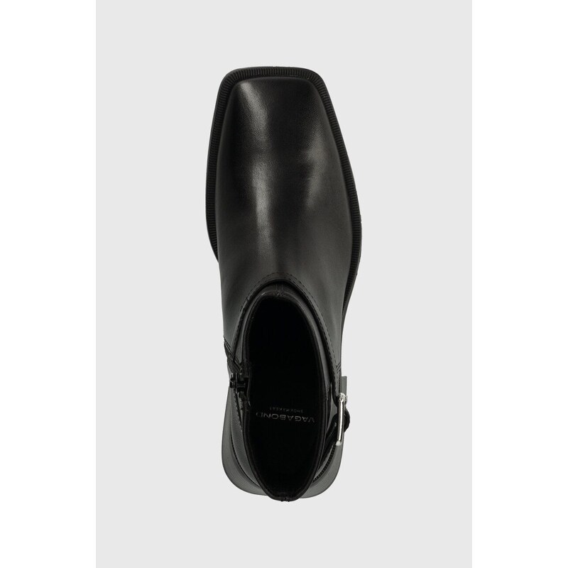 Kožne gležnjače Vagabond Shoemakers BLANCA za žene, boja: crna, ravni potplat, 5617.301.20