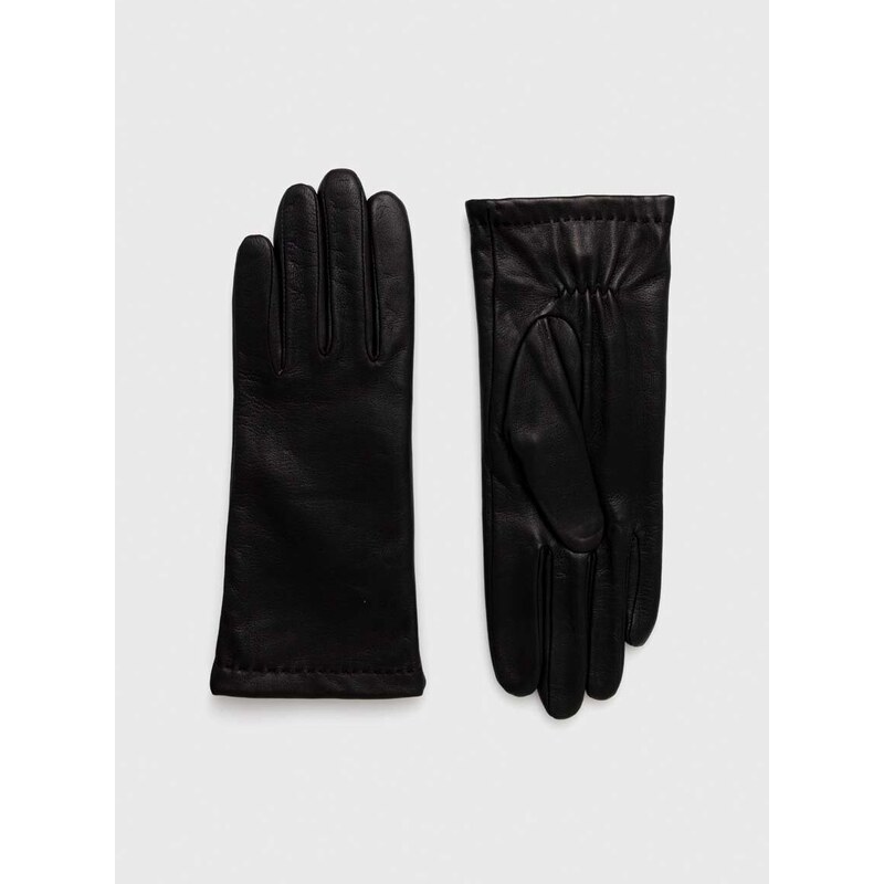 Kožne rukavice Marc O'Polo za žene, boja: crna