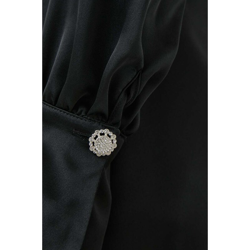 Haljina Artigli boja: crna, mini, širi se prema dolje