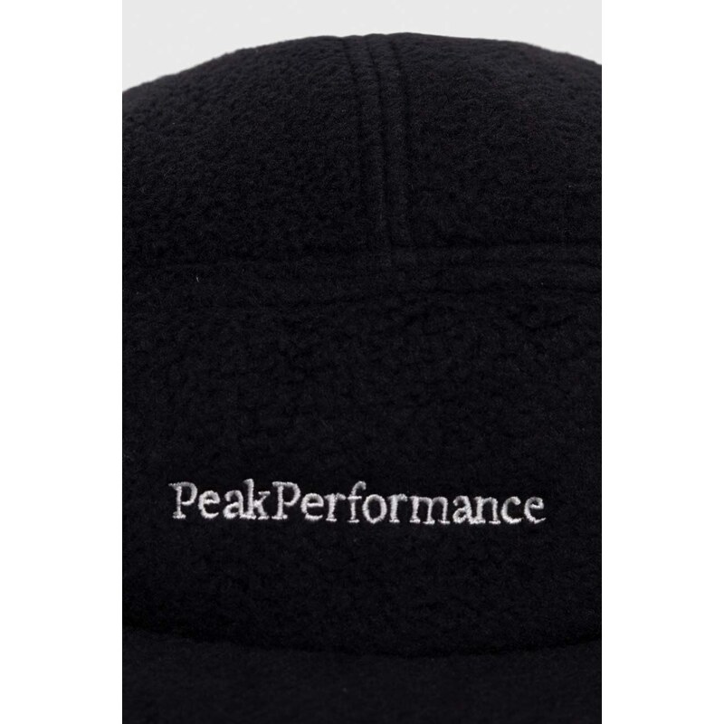 Kapa sa šiltom Peak Performance boja: crna, bez uzorka