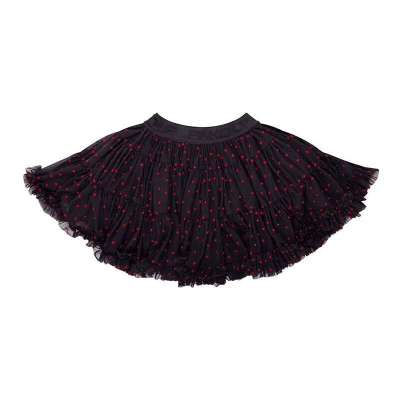 Dječja suknja Pinko Up boja: crna, mini, širi se prema dolje