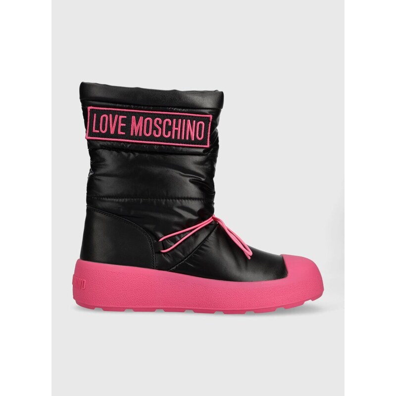 Čizme za snijeg Love Moschino RACE50 boja: crna, JA15855H0HIN000C