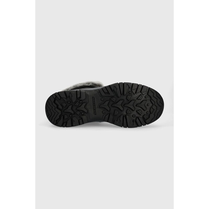Cipele Skechers TREGO boja: crna, ravni potplat, s toplom podstavom