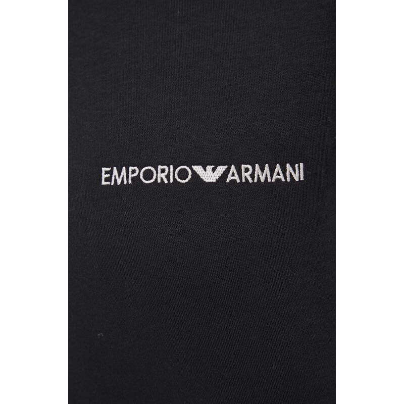 Homewear komplet Emporio Armani Underwear za žene, boja: crna