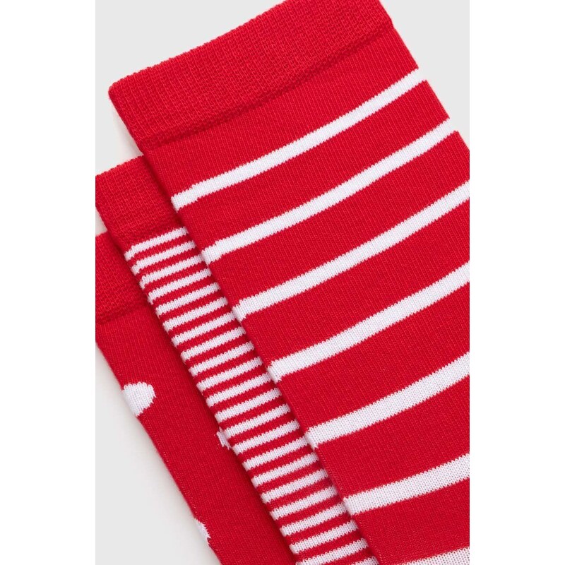Čarape Pepe Jeans 3-pack za žene, boja: crvena