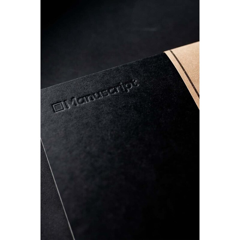 Bilježnica Manuscript Black Plus