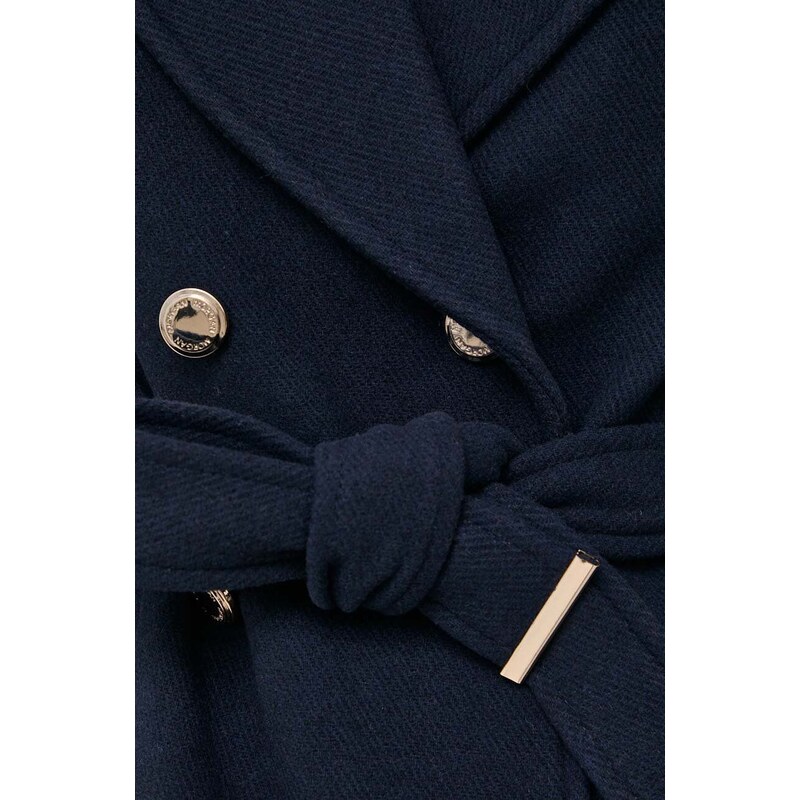Kaput s primjesom vune Morgan boja: tamno plava, za prijelazno razdoblje, kopčanje u dva reda