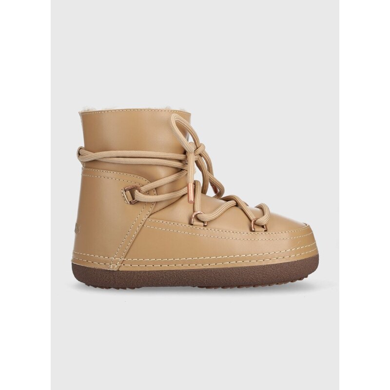 Kožne cipele za snijeg Inuikii Full Leather boja: bež, 75101-087