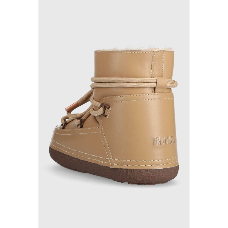 Kožne cipele za snijeg Inuikii Full Leather boja: bež, 75101-087