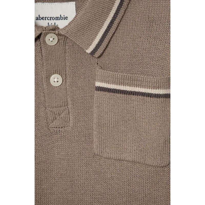 Dječji džemper Abercrombie & Fitch boja: smeđa, lagani