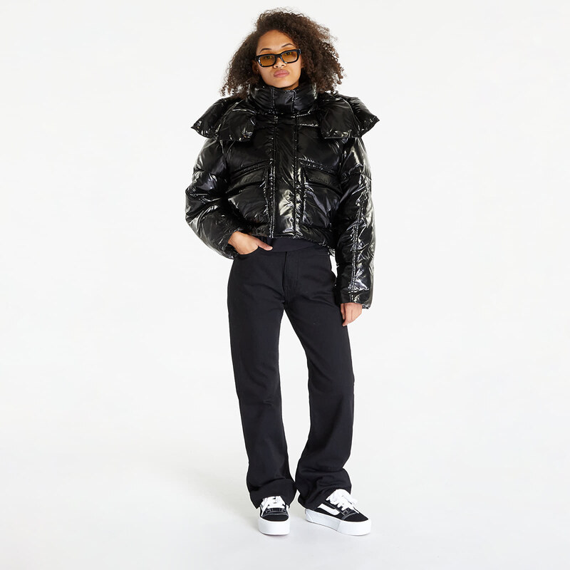 Calvin Klein Jeans High Shine Puffer Jacket Black