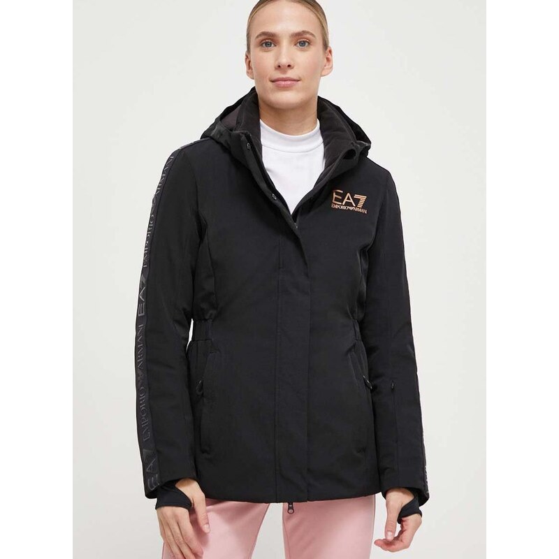 Skijaška jakna EA7 Emporio Armani boja: crna