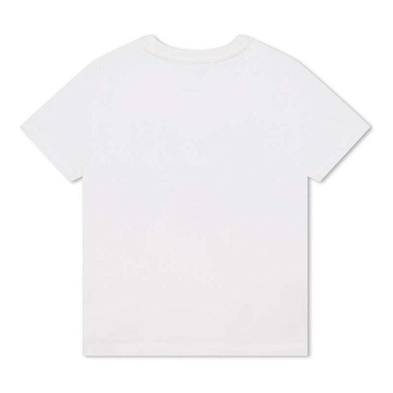 Dječja pamučna majica kratkih rukava Kenzo Kids boja: bež, s tiskom