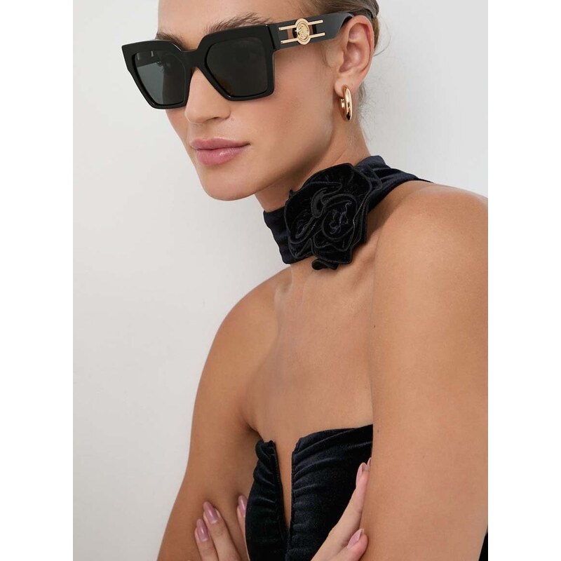 Sunčane naočale Versace za žene, boja: siva