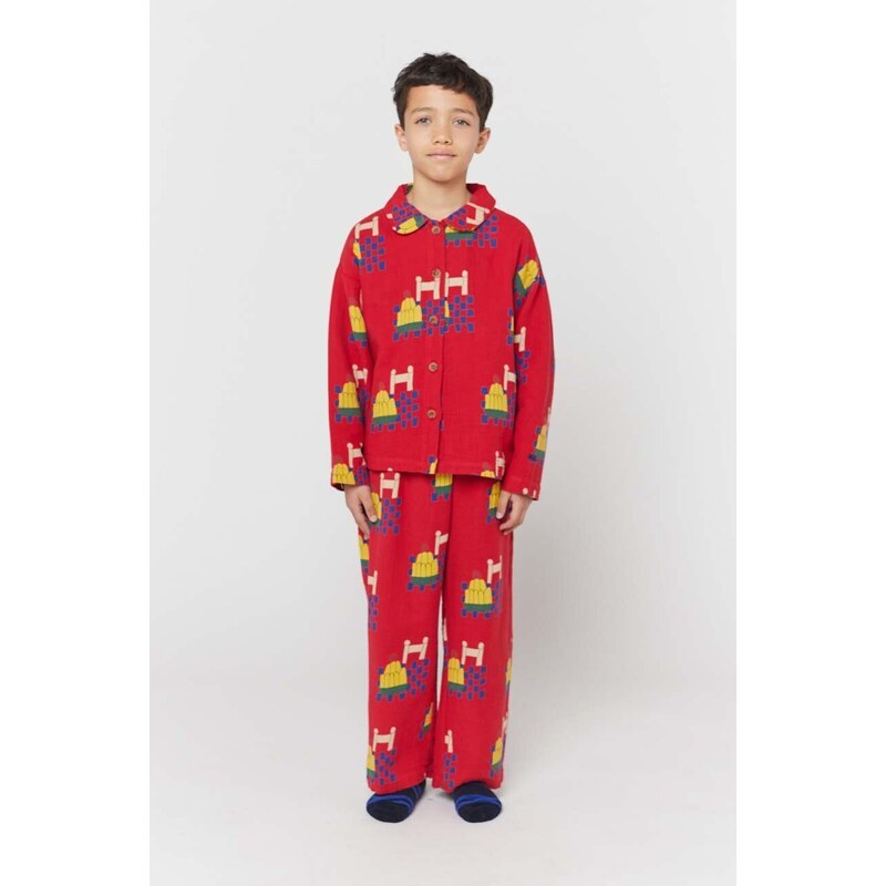 Dječja pidžama Bobo Choses boja: crvena, s uzorkom
