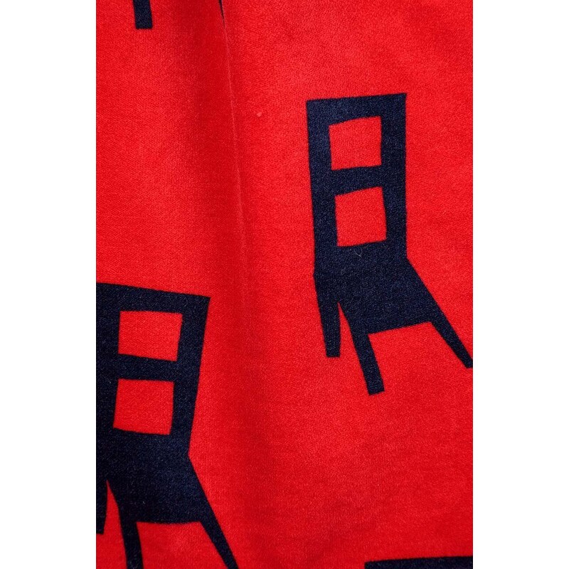 Dječja haljina Bobo Choses boja: crvena, mini, širi se prema dolje